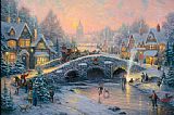 spirit of xmas by Thomas Kinkade